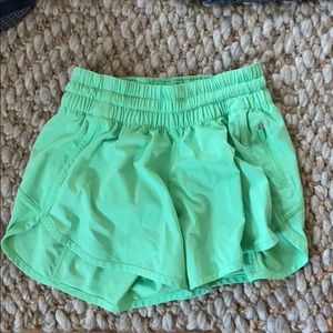 Lime green lulu shorts
